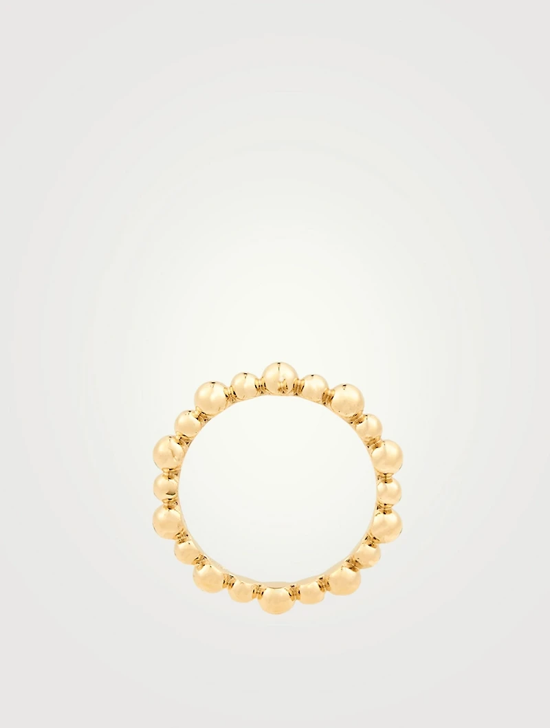 Dew Drop 14K Gold Band