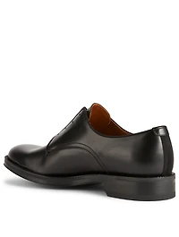 Rider Leather Derby Shoes With Logo Zip
