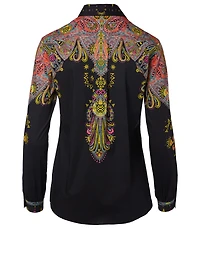 Button-Up Shirt Paisley Print