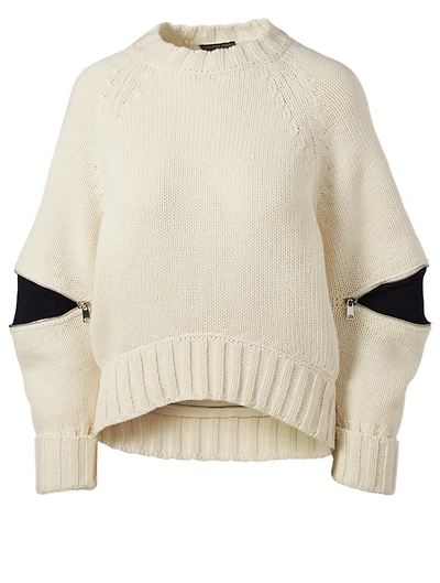Wool Slash Sleeve Sweater