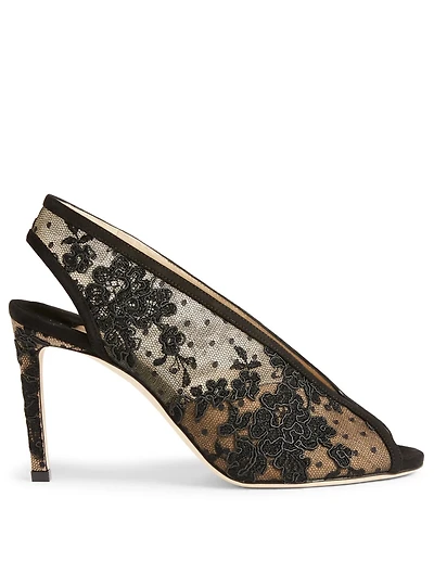 Shar 85 Floral Lace Pumps
