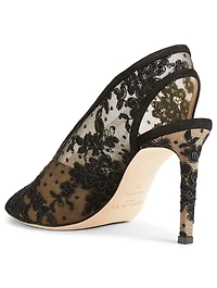 Shar 85 Floral Lace Pumps