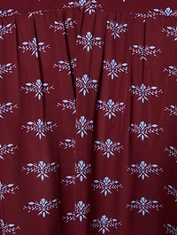 Mintee F Printed Button-Up Blouse