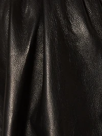 Rhinehart Leather Cropped Shirt Jacket