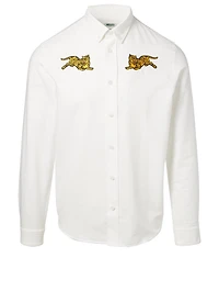 Jumping Tiger Button-Down Shirt