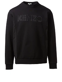 Mixed Media Logo Sweatshirt