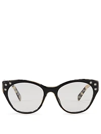 Square Optical Glasses With Crystals