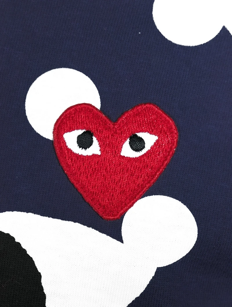 Polka Dot Heart Graphic T-Shirt