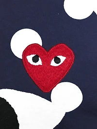 Polka Dot Heart Graphic T-Shirt