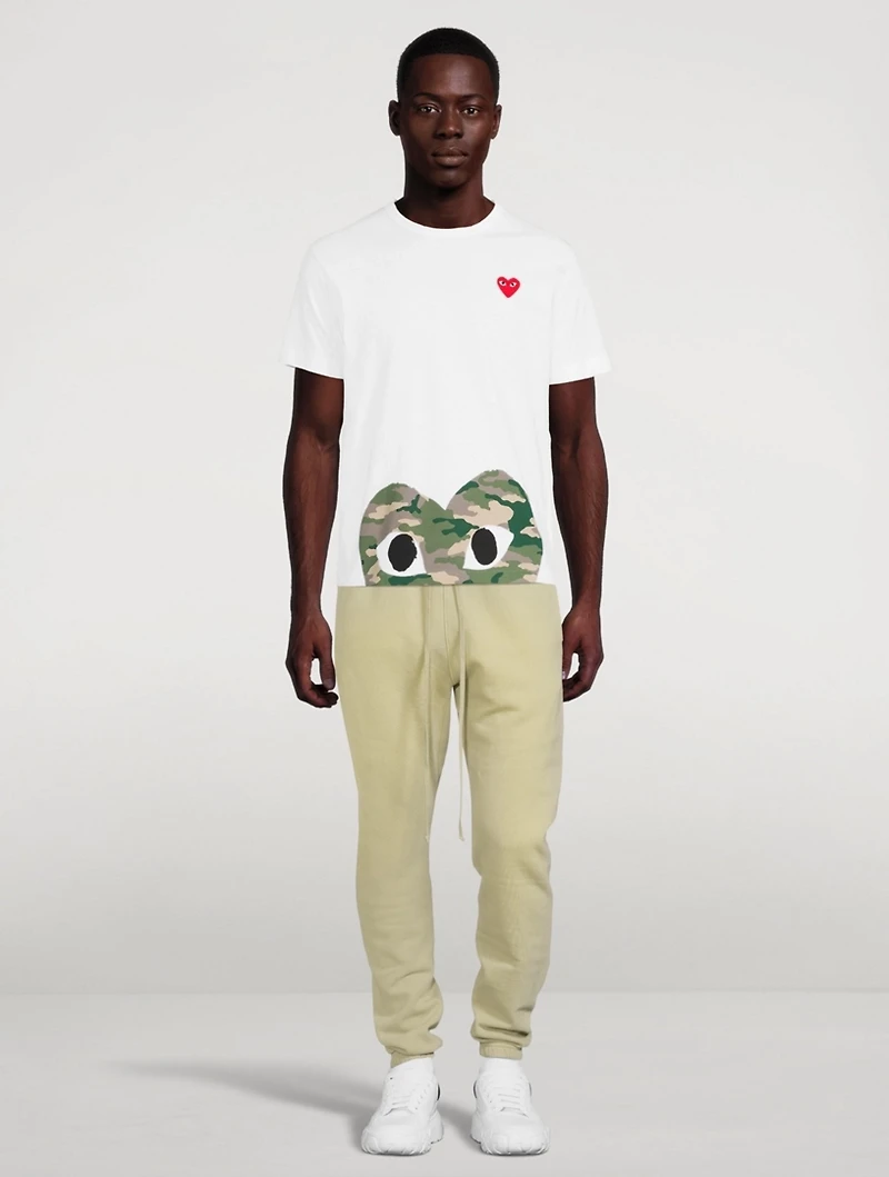 Camo Heart Hem T-Shirt