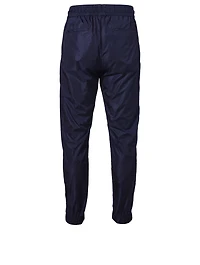 Nylon Track Pants With Embroidered Logo