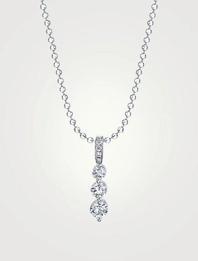 Small 18K Gold Twiggy Necklace With Diamonds