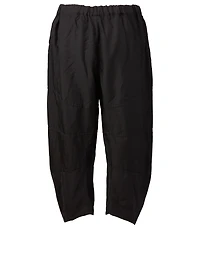 Elastic Waist Pants With Seam Detail
