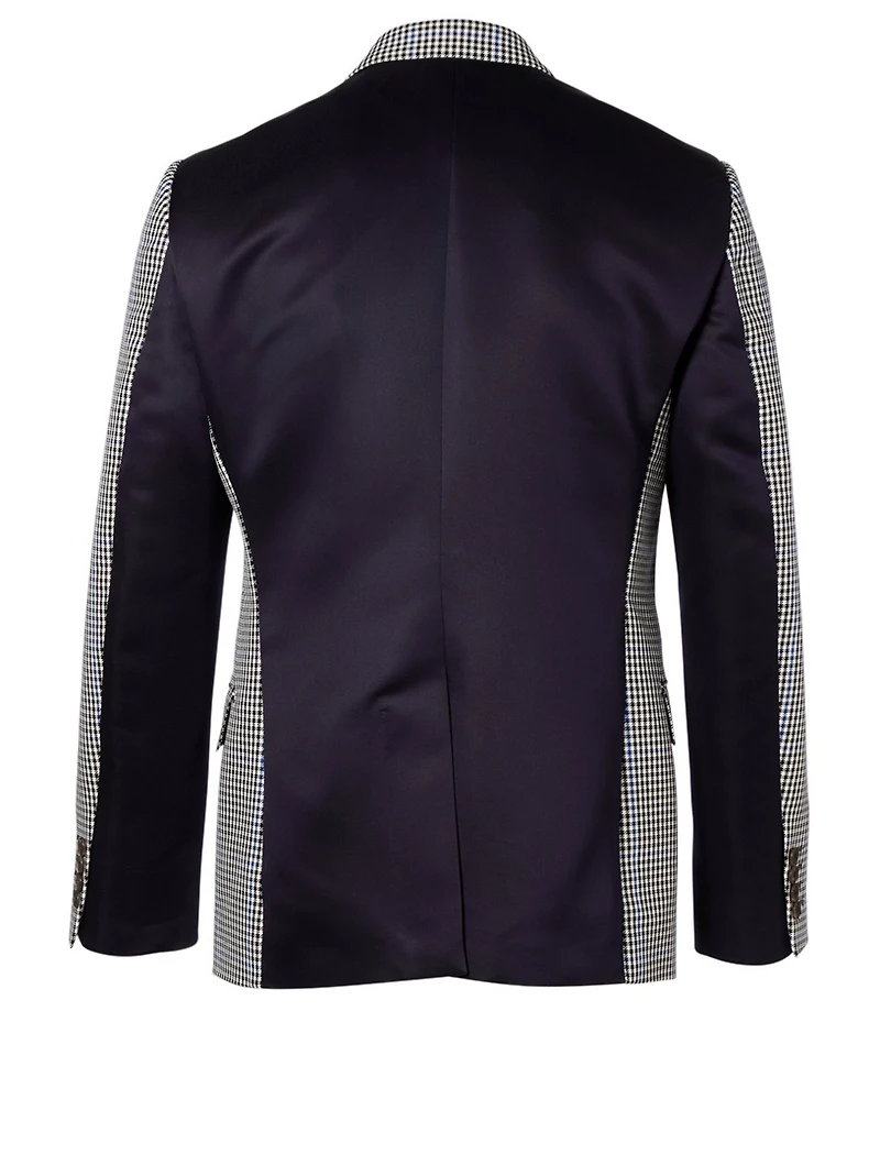Panelled Blazer Check