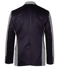 Panelled Blazer Check