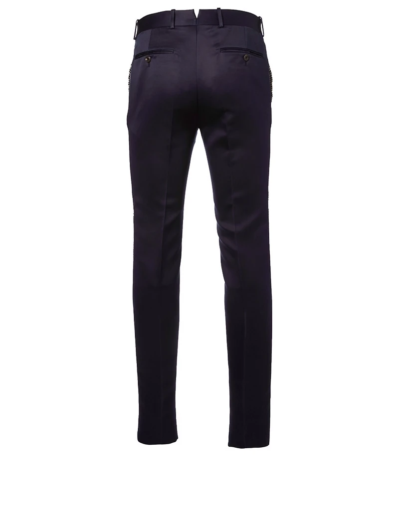 Panelled Pants Check