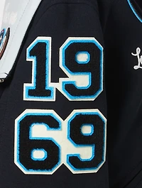 Varsity Jacket With Embroidered Space Patches