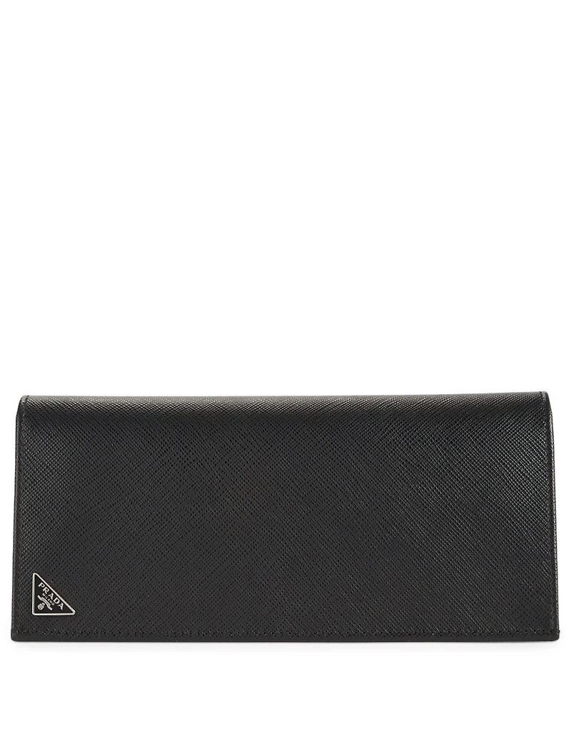 Saffiano Leather Logo Document Holder