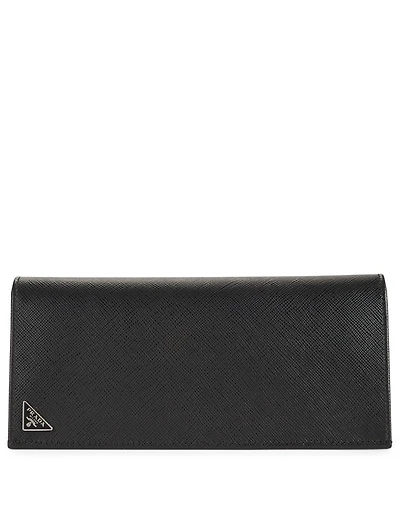 Saffiano Leather Logo Document Holder