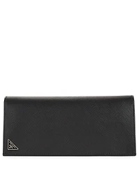 Saffiano Leather Logo Document Holder