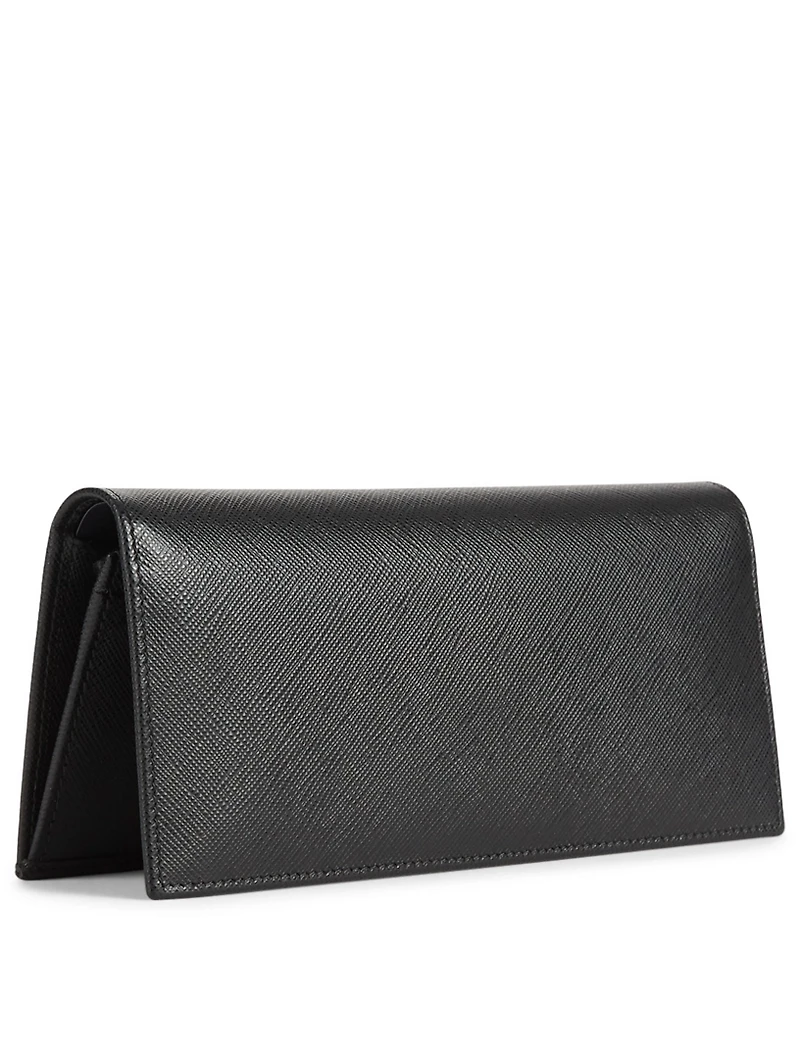 Saffiano Leather Logo Document Holder