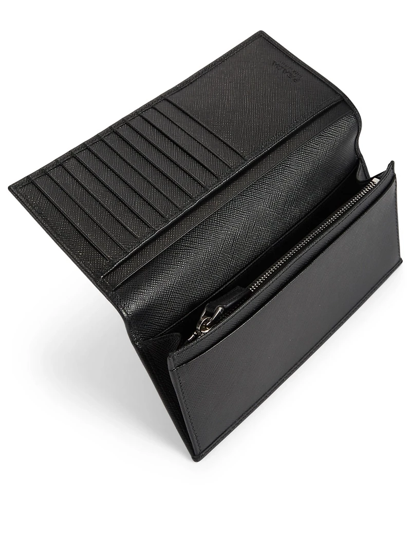 Saffiano Leather Logo Document Holder