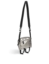 Metallic Nylon Crossbody Bag