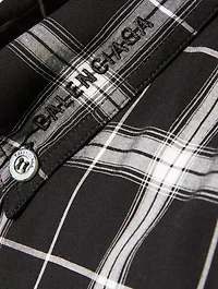 Short Sleeve Button-Down Shirt Plaid