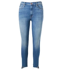 Stunner High-Rise Ankle Jeans With Two Step Fray