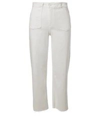 Nellie High-Rise Denim Culottes