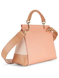 Mini Viv' Cabas Colourblock Leather Bag
