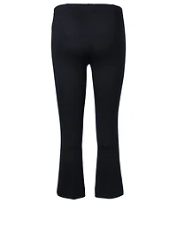 Velvet Cropped Flared Pants