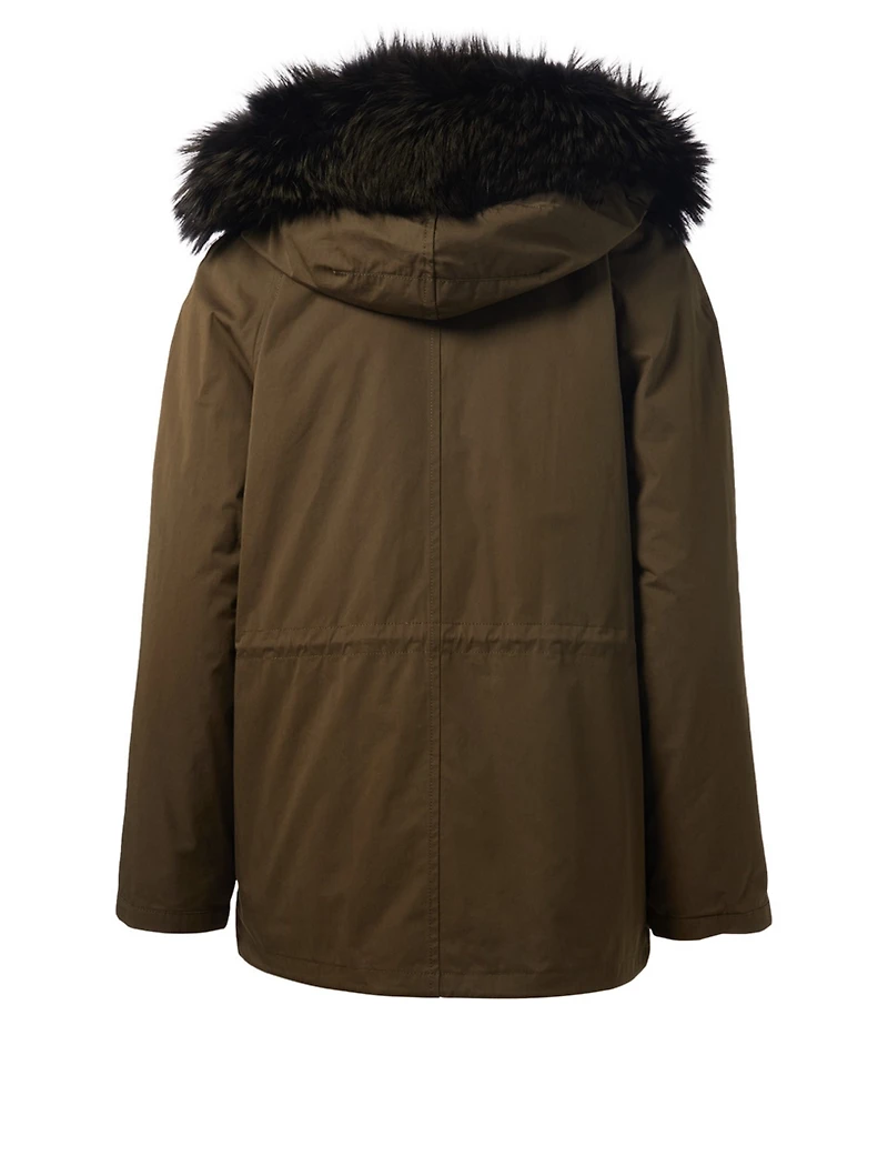 Bachette Parka With Fur Trim