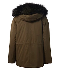 Bachette Parka With Fur Trim