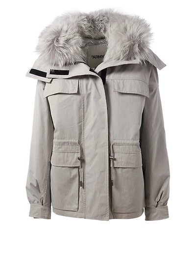 Coat With Fur Hood