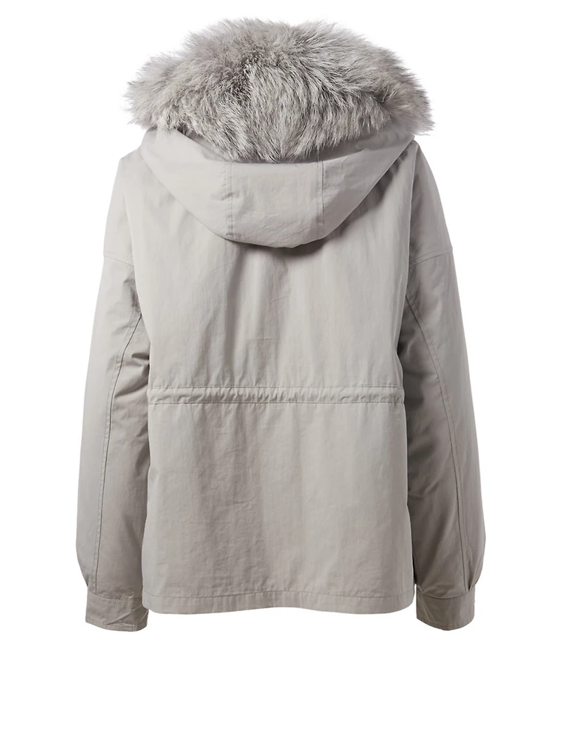 Coat With Fur Hood