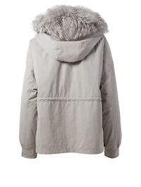 Coat With Fur Hood