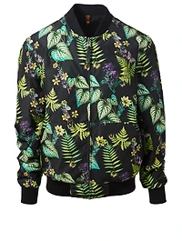 Dimos Reversible Bomber Jacket Tropical Print