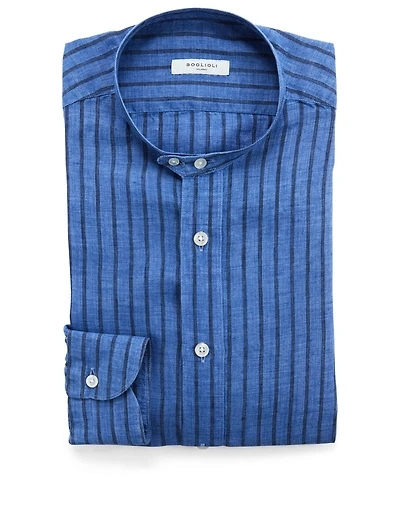 Striped Linen Dress Shirt