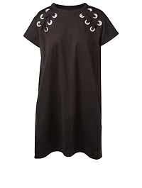 T-Shirt Dress With Grommet Detail