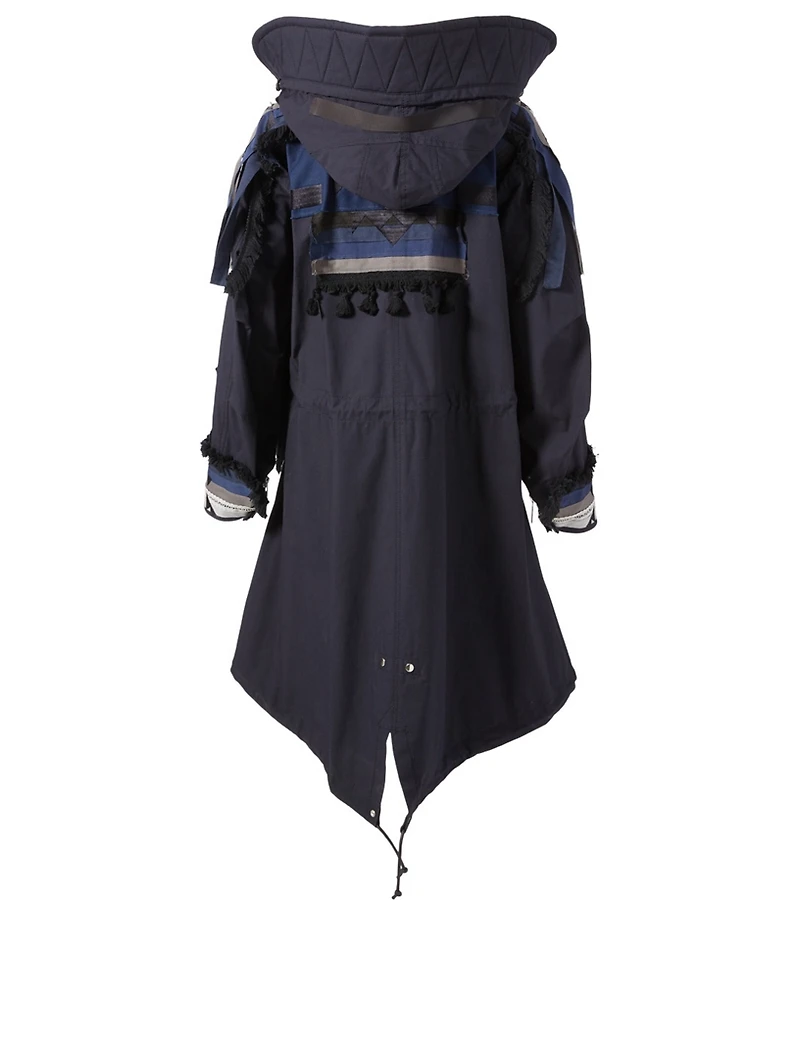 Sacai x Pendleton Oxford Embroidered Coat