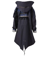 Sacai x Pendleton Oxford Embroidered Coat