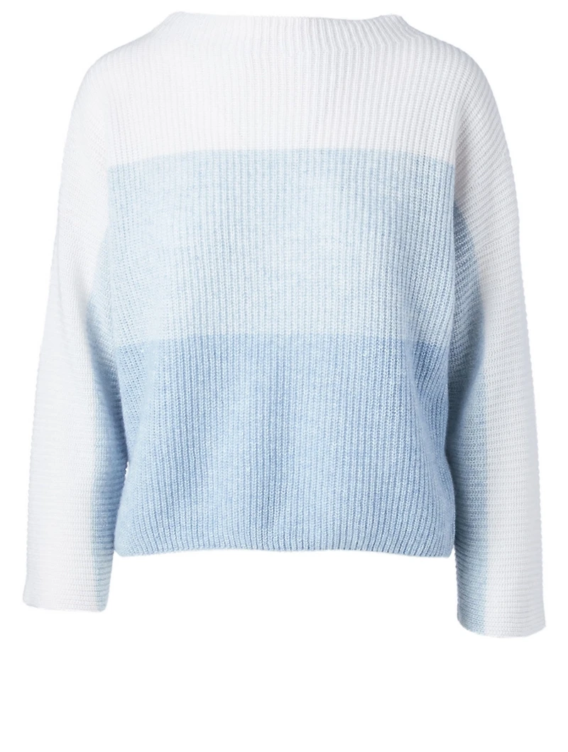 Cashmere Dégradé Colourblock Ribbed Sweater