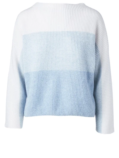 Cashmere Dégradé Colourblock Ribbed Sweater