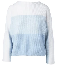 Cashmere Dégradé Colourblock Ribbed Sweater