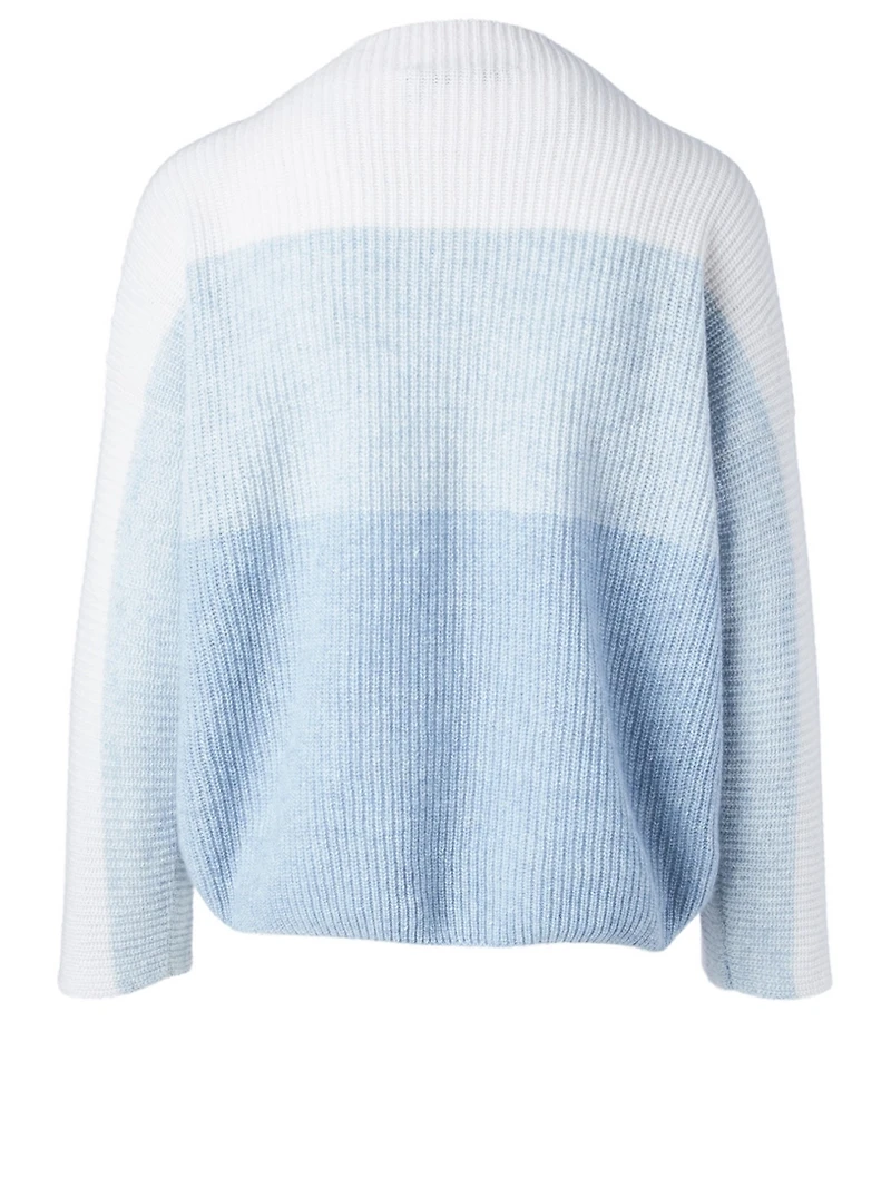 Cashmere Dégradé Colourblock Ribbed Sweater