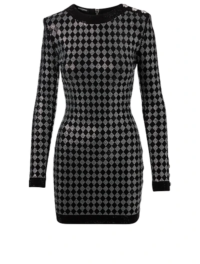 Knit Dress With Crystal Embellishment