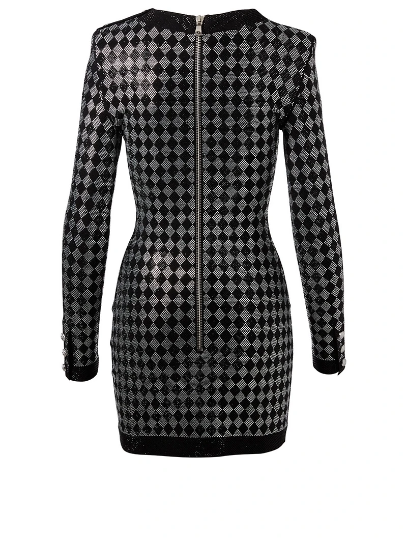 Knit Dress With Crystal Embellishment