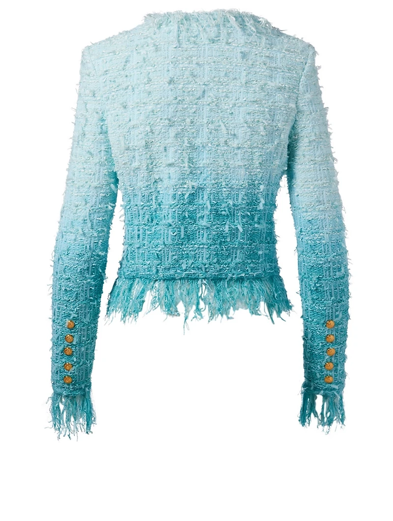 Tie-Dye Tweed Jacket
