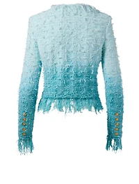 Tie-Dye Tweed Jacket